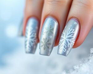Śnieżynki na paznokciach – elegancki zimowy manicure krok po kroku