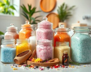 Sól do kąpieli DIY: jak przygotować zdrowe i kolorowe mieszanki?